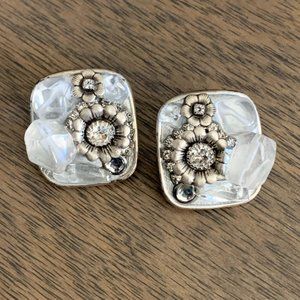 Michal Golan Sterling Silver Studs w/ Flowers